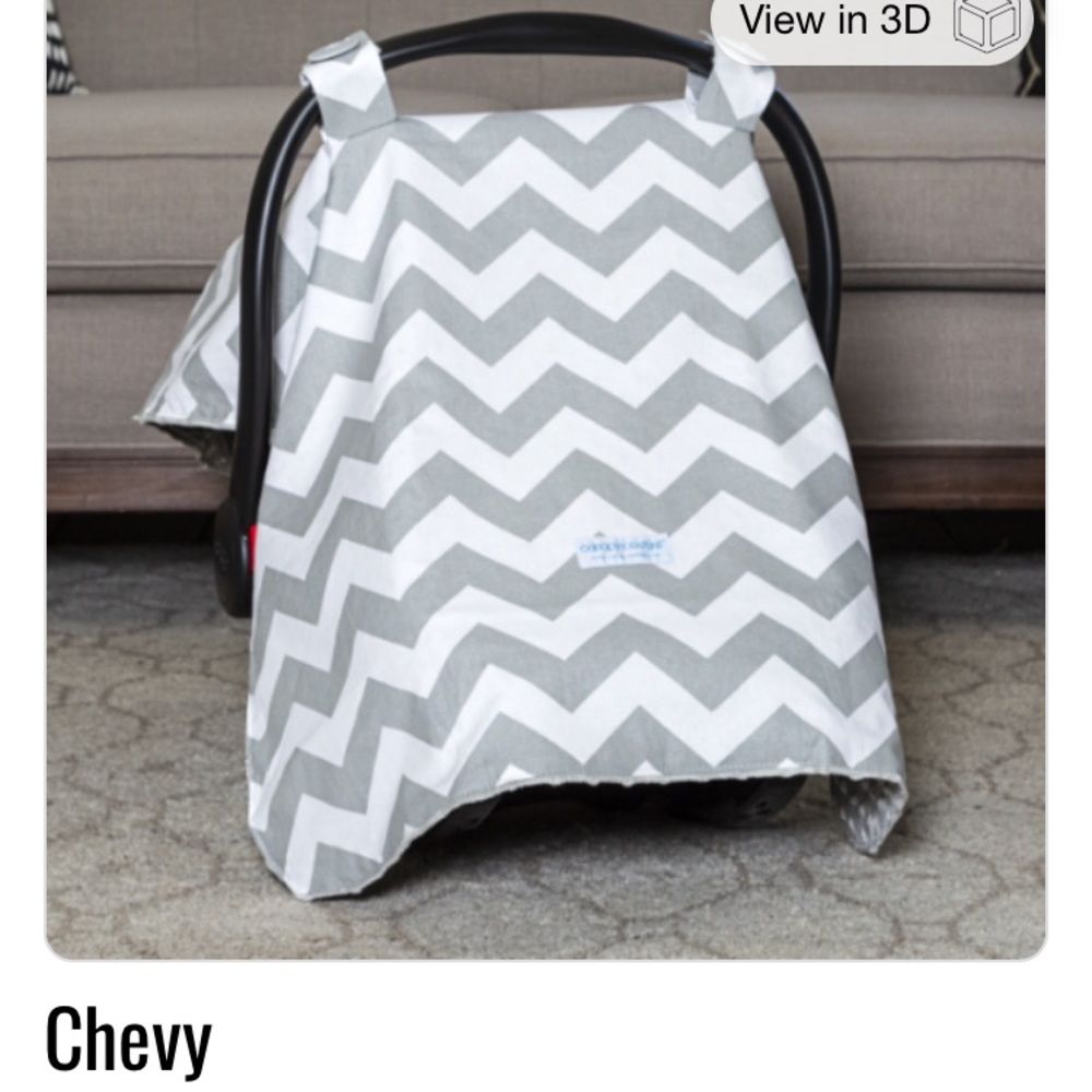 Baby Chevron Carseat Canopy